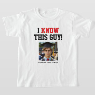 Camiseta Personalizável Conheço Este Formando De Cara