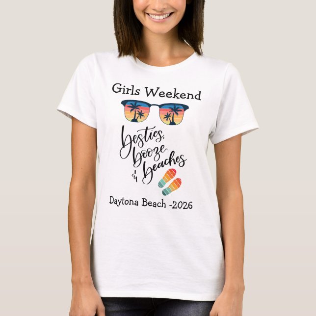 Camiseta Personalizável de Viagem de Fim de Semana (Frente)