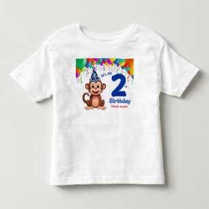 Camiseta Personalizável do segundo aniversário, Pa