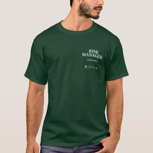 Camiseta Personalizável do Trader | Gerente de Ris (Frente)