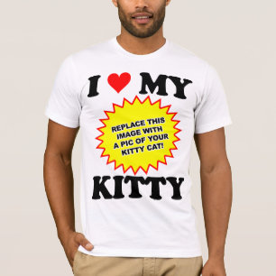 Camiseta PERSONALIZÁVEL Eu Amo Meu Gatinho
