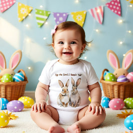 Camiseta 🐇 personalizável Hoppin' em Primavera Tee
