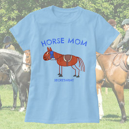 Camiseta Personalizável: Mãe de Cavalo - Doodal de Cavalo d