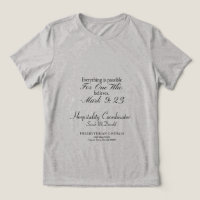 Camiseta personalizável para grupos cristãos