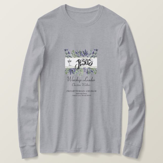 Camiseta personalizável para grupos cristãos (Frente do Design)
