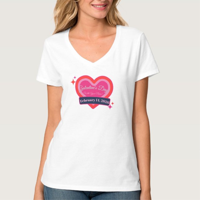 Camiseta Personalizável para o Dia dos Namorados / (Frente)