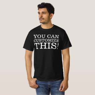Camiseta PERSONALIZÁVEL preto