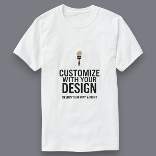 Camiseta Personalizável Simples Branco Negócios Corporativo