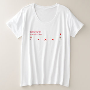 Camiseta Personalizável Sua Música Favorita