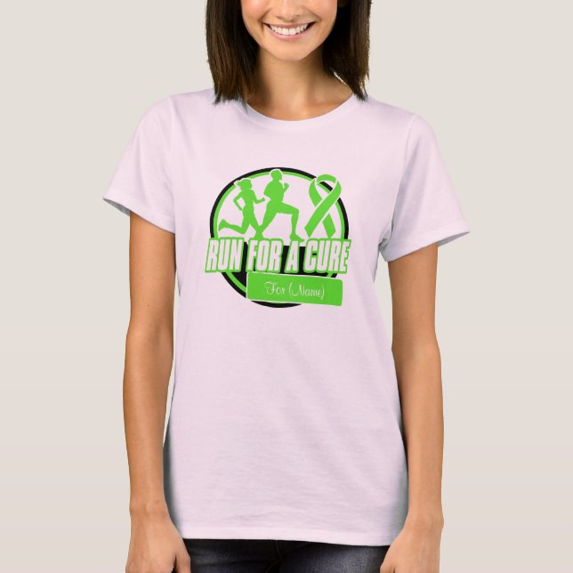 Camiseta Personalize a corrida para um linfoma não-Hodgkin  (Frente)