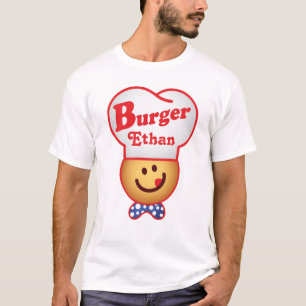 Camiseta Personalize a junção retro do hamburguer - vinta