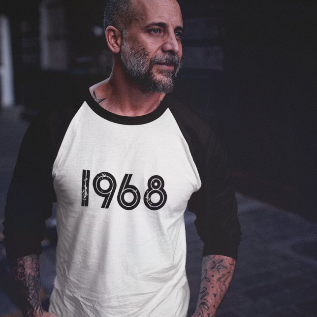Camiseta Personalize Ano de Nascimento Aniversário Clássico (Criador carregado)