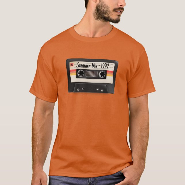 Camiseta Personalize aquela memória da mixtape - Adicione s (Frente)