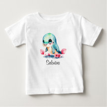 Personalize Bebê Crianças Criança Golfinho Aquarel