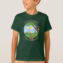 Personalize com o nome de crianças coloridas acamp