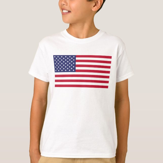 Camiseta Personalize com seu nome EUA Estados Unidos (Frente)