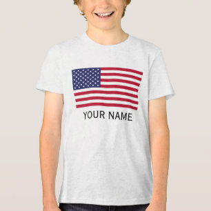 Camiseta Personalize com seu nome EUA Estados Unidos