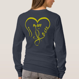 Camiseta Personalize Eu Amo Meu Melhor Amigo • Você = ♥
