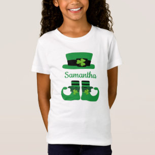 Camiseta Personalize Leprechaun Verde Preto do Dia de São P