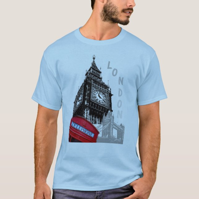 Camiseta Personalize London Big Ben Clock Tower Westminster (Frente)