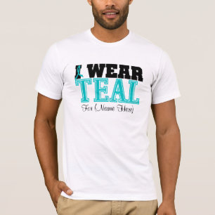 Camiseta Personalize-me vestem o câncer de ovário da