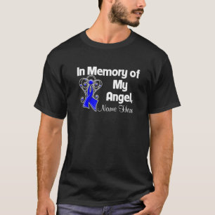 Camiseta Personalize na memória de meu cancro do cólon do