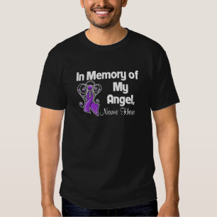 Camiseta Personalize no câncer de pâncreas do anjo da