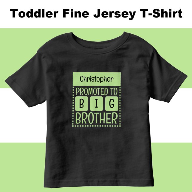 Camiseta Personalize nome irmão grande verde (Criador carregado)