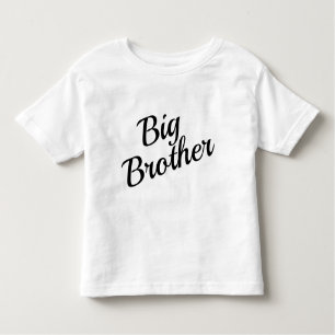 Camiseta Personalize o Big Brother Typografia Toddler T-shi