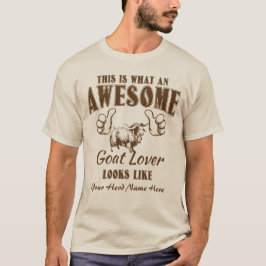 Camiseta PERSONALIZE O Incrível Goat Lover Angora Goat
