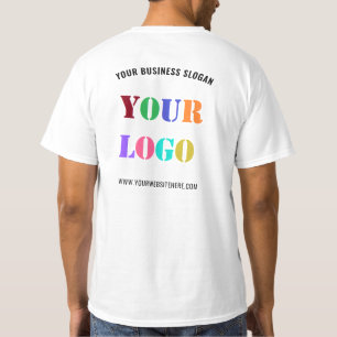 Camiseta Personalize o logotipo da sua empresa e envie um t