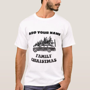 Camiseta Personalize o Natal feito sob encomenda da famíli