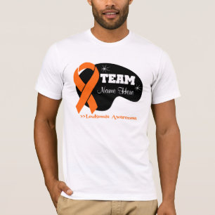 Camiseta Personalize o nome da equipe - leucemia