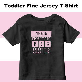 Camiseta Personalize o nome irmã mais velha rosa