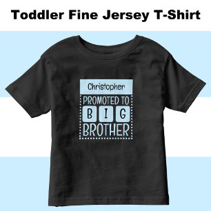 Camiseta Personalize o nome irmão mais velho azul