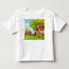 Camiseta Personalize o quintal de desenho animado, faça cri