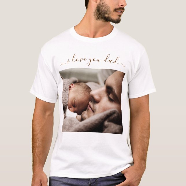 Camiseta Personalize o seu Pai Fotografar Presente de Camis (Frente)