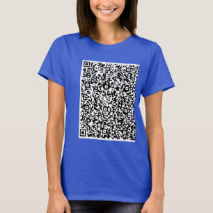 Camiseta Personalize o seu próprio Design de código QR pers