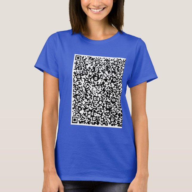 Camiseta Personalize o seu próprio Design de código QR pers (Frente)