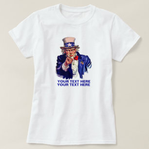 Camiseta Personalize o tio Sam