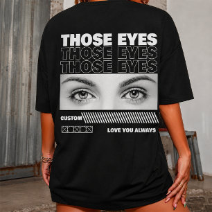 Camiseta Personalize os Olhos da Sua Namorada no dia dos na