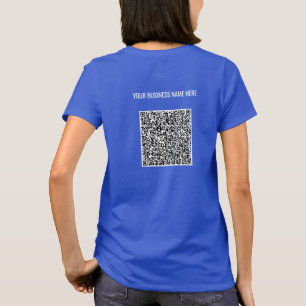 Camiseta Personalize seu código QR e seu nome de texto Saíd