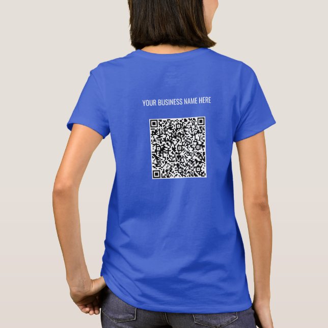 Camiseta Personalize seu código QR e seu nome de texto Saíd (Verso)