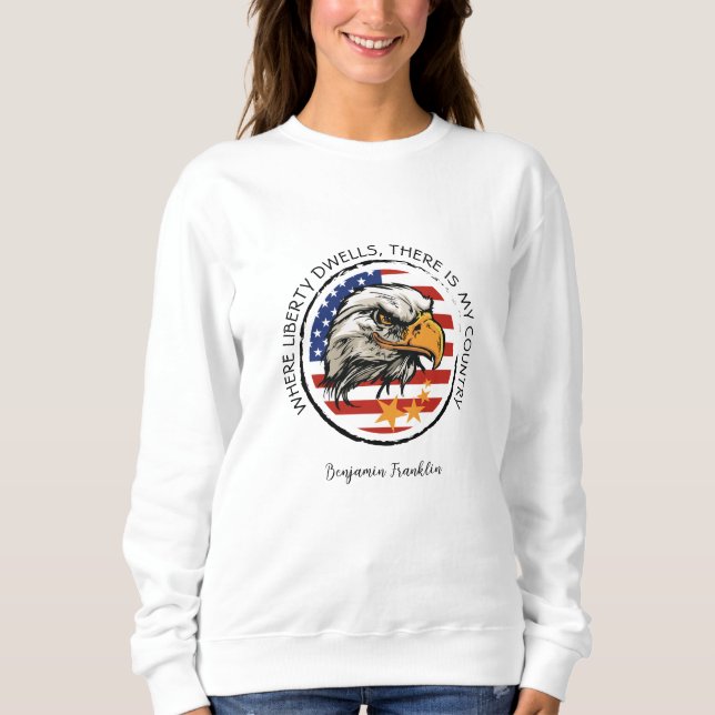 Camiseta Personalize seu design de Águia Americano (Frente)