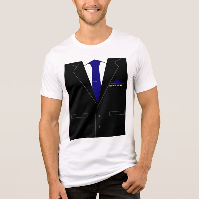 Camiseta Personalize seu nome, seu conjunto de negócios e j (Frente)