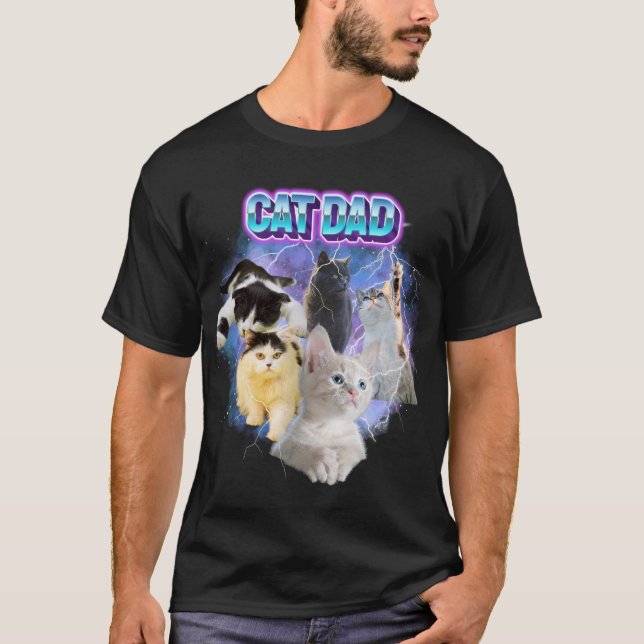 Camiseta Personalize seu próprio Cat Mãe Bootleg 90s Foto d (Frente)