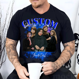 Camiseta Personalize seu próprio Namorada de Bootleg Fotogr