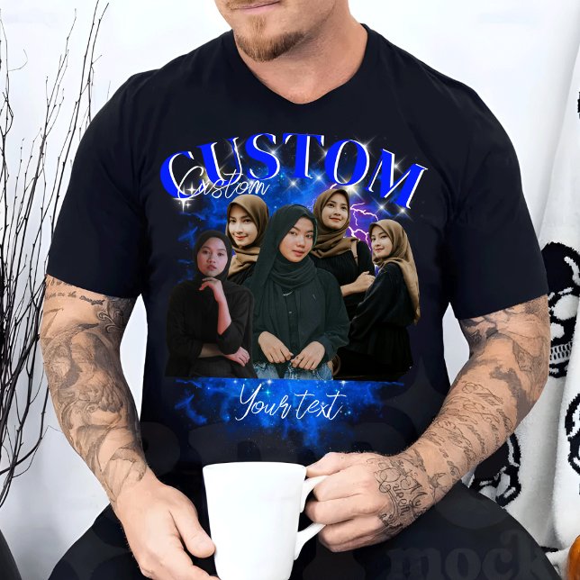 Camiseta Personalize seu próprio Namorada de Bootleg Fotogr (Criador carregado)