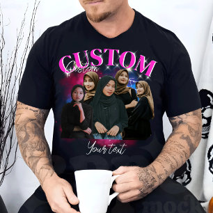 Camiseta Personalize seu próprio Namorada de Bootleg Fotogr