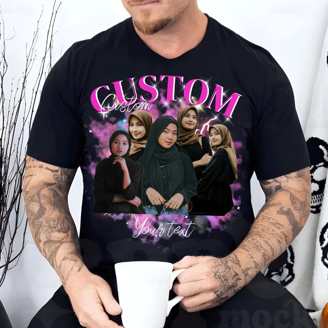 Camiseta Personalize seu próprio Namorada de Bootleg Fotogr (Criador carregado)